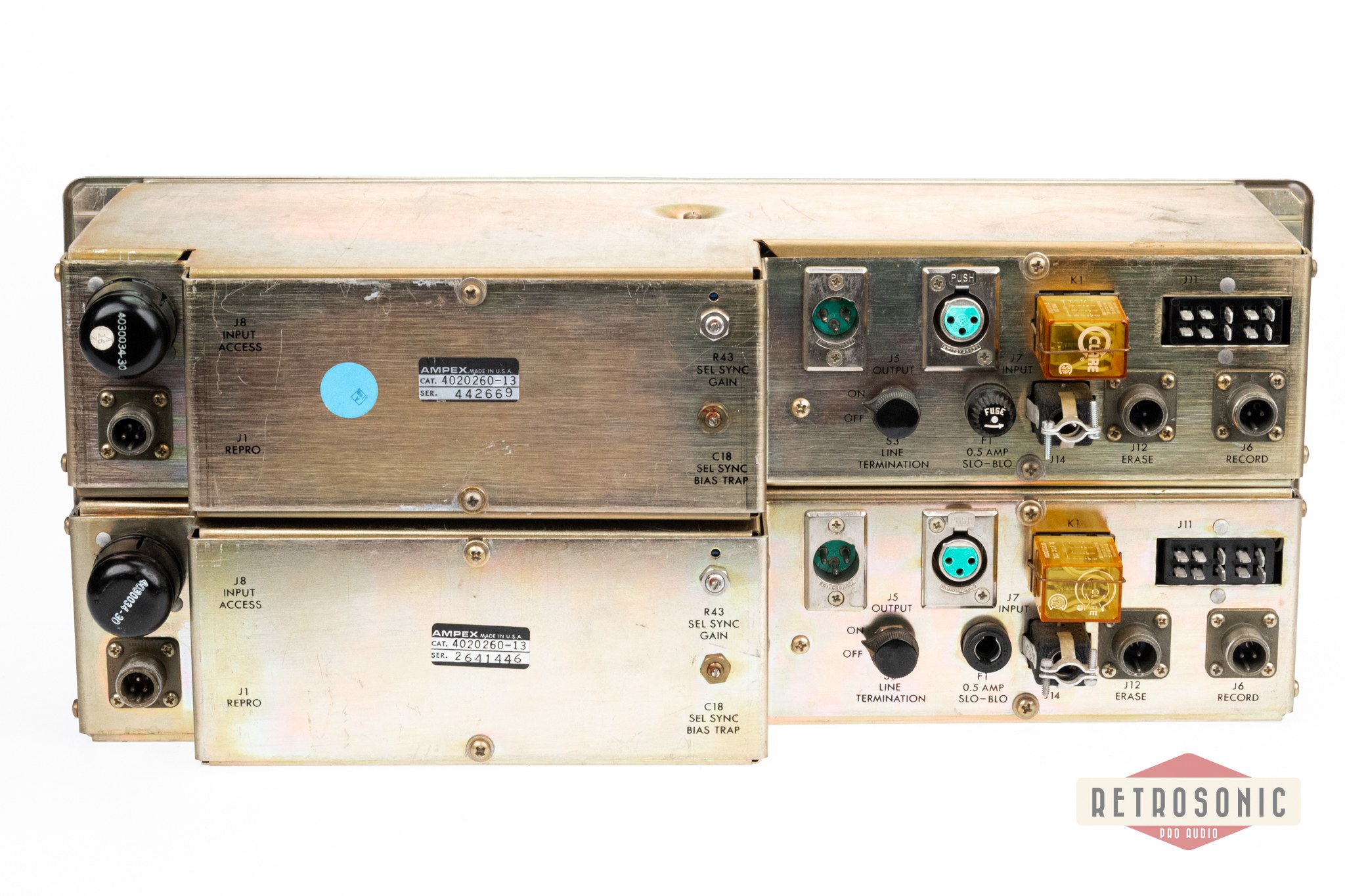 Ampex AG-440 Preamp Amp Module Pair