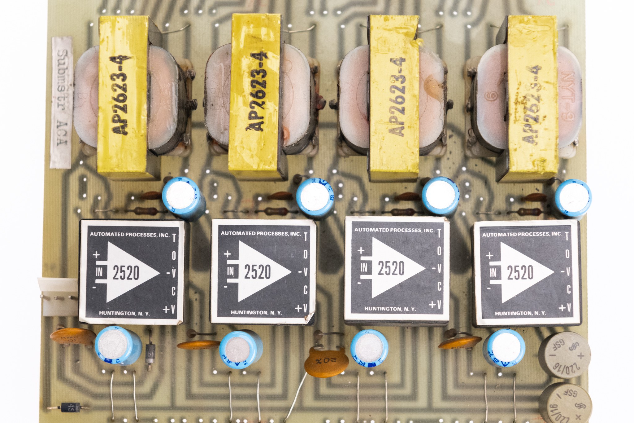 API 325 ACA (Active Combining Amplifier) Summing Line driver card w. 2520 DOA Vintage (Model 535 today)