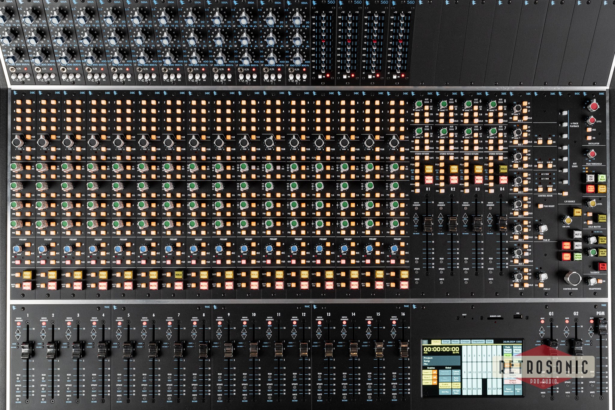 Api Audio 1608-IIA Mixing Console with Automation