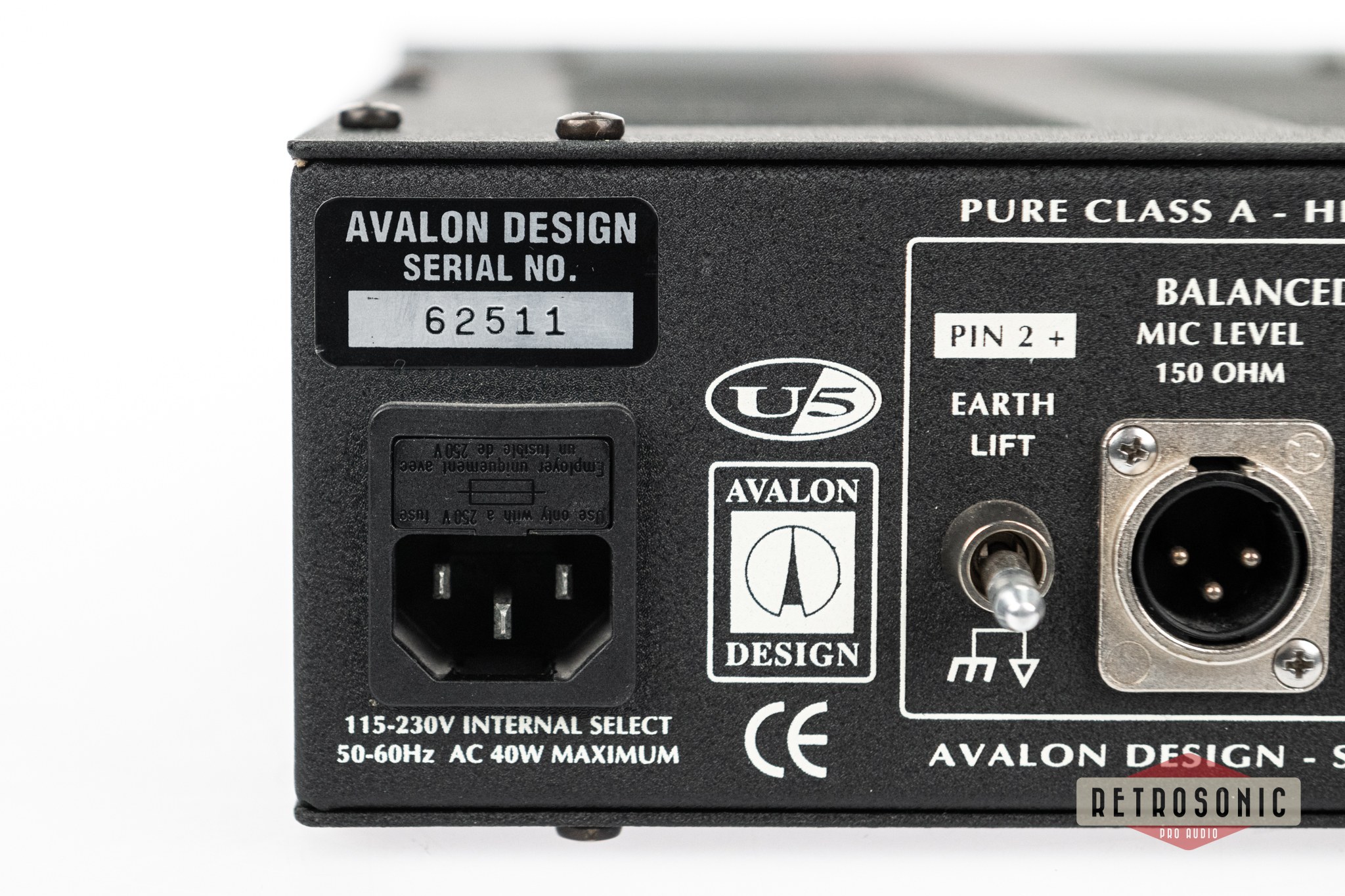 Avalon U5 Mono Instrument DI Preamp