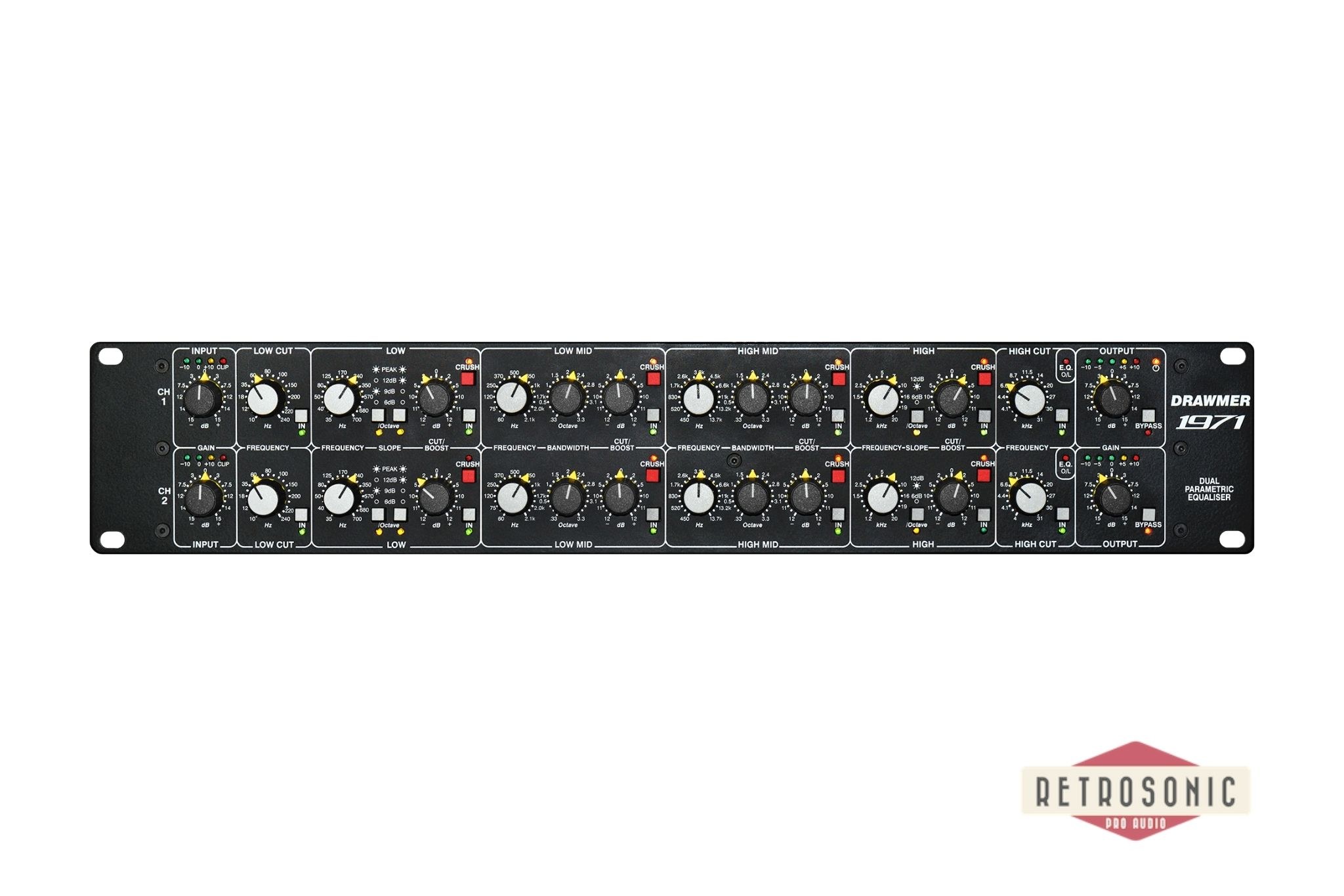 Drawmer 1971 Dual 4-band Parametric EQ