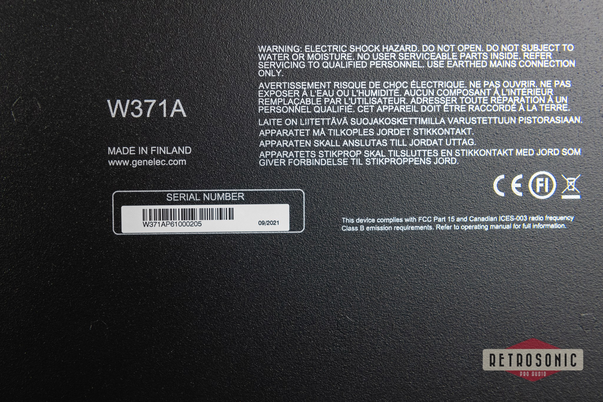 Genelec W371A SAM™ Woofer System PAIR