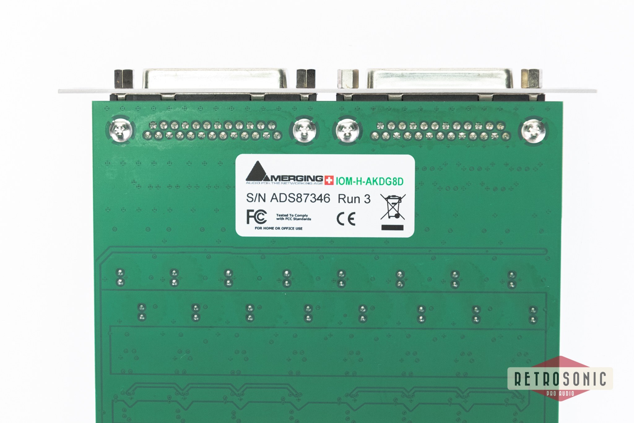 Merging AKDG8DS Horus/Hapi 8-Channel Mic/Line Dual Gain AD-module to 192 kHz