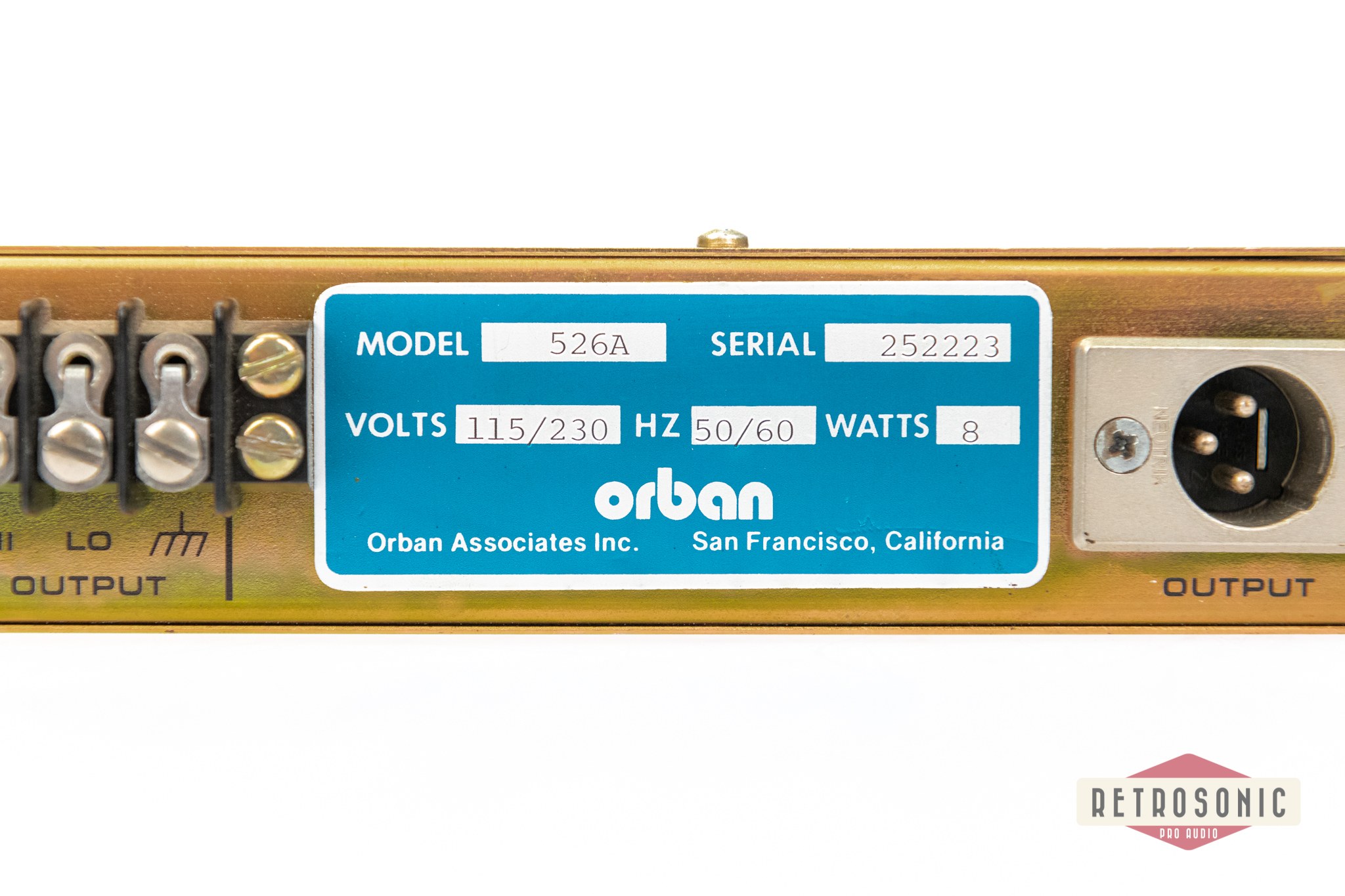 Orban Model 526A Dynamic Sibilance Controller