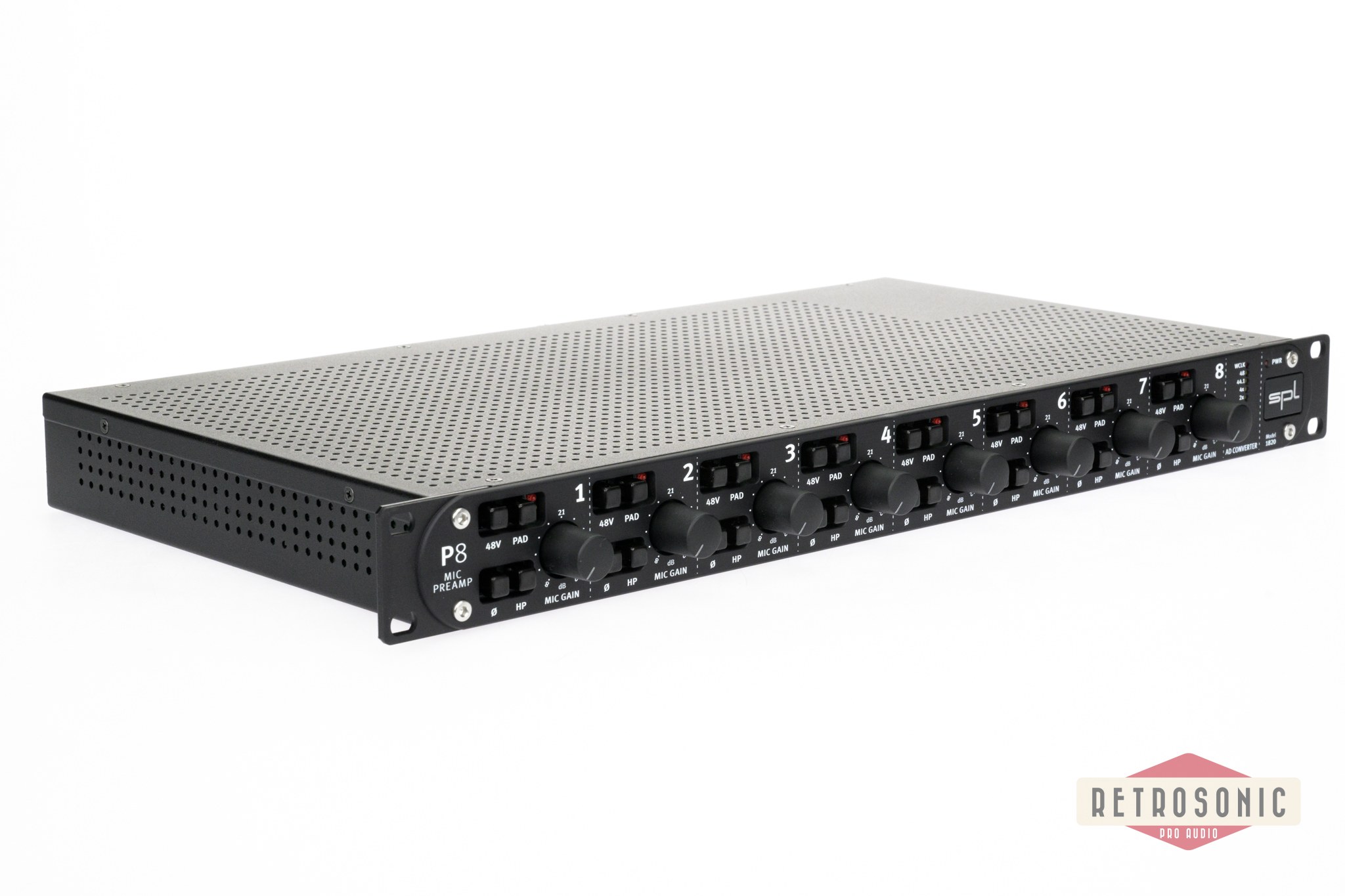 SPL P8 + ADC8 8-Channel Microphone Preamplifier and A/D Converter