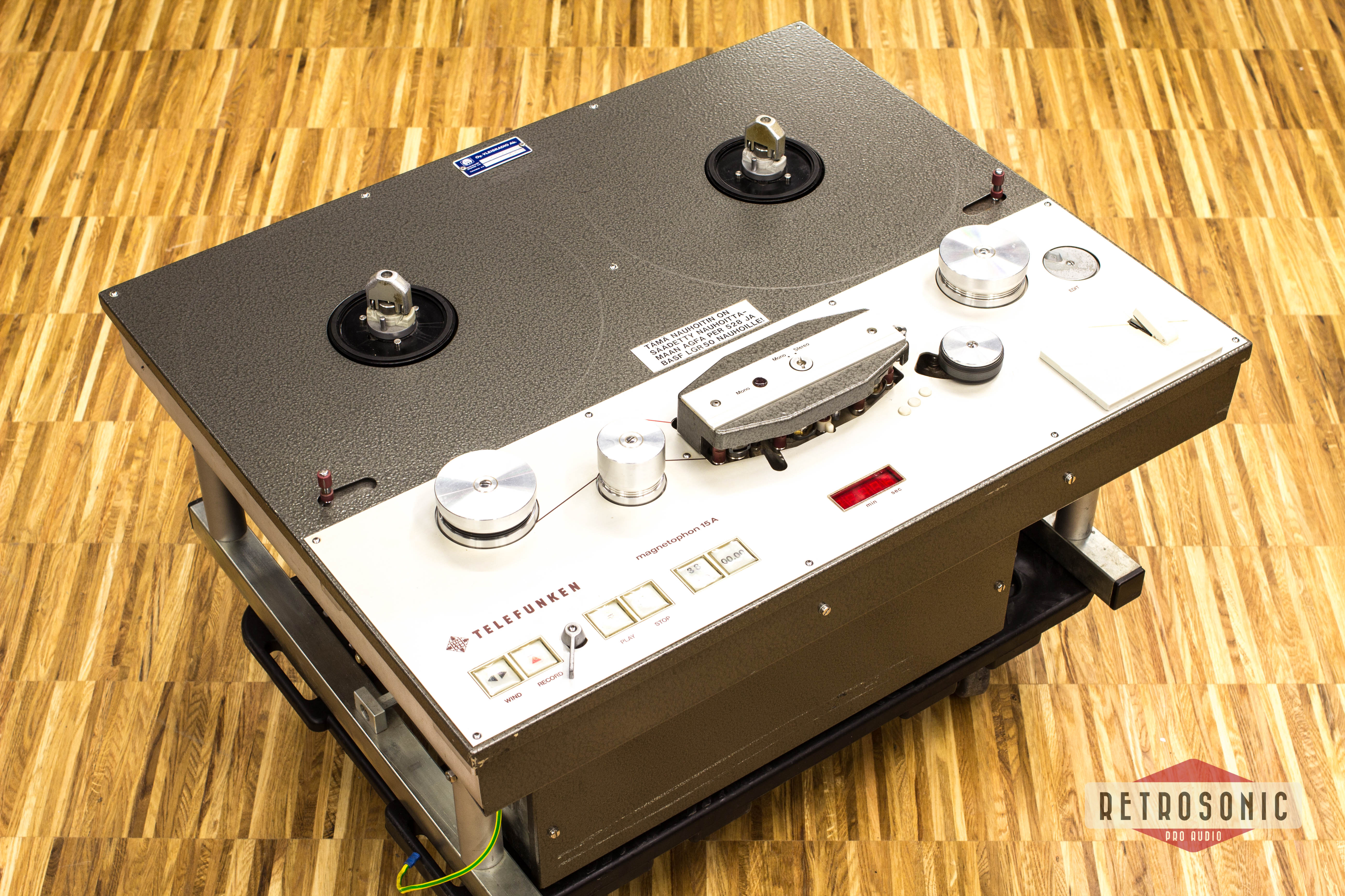 Telefunken M15a 1/4 Inch 2-track Master Tape Recorder
